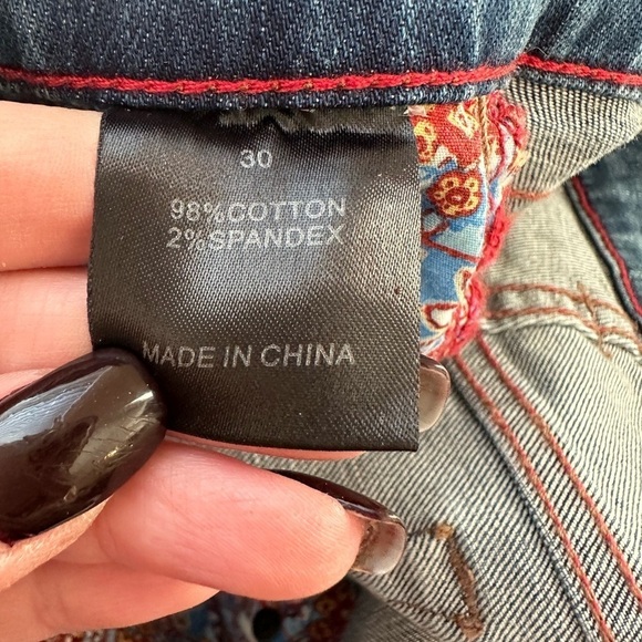 Johnny Was The Tomboy Mid Rise Jeans Blue Size 30 NWT - Picture 8 of 13